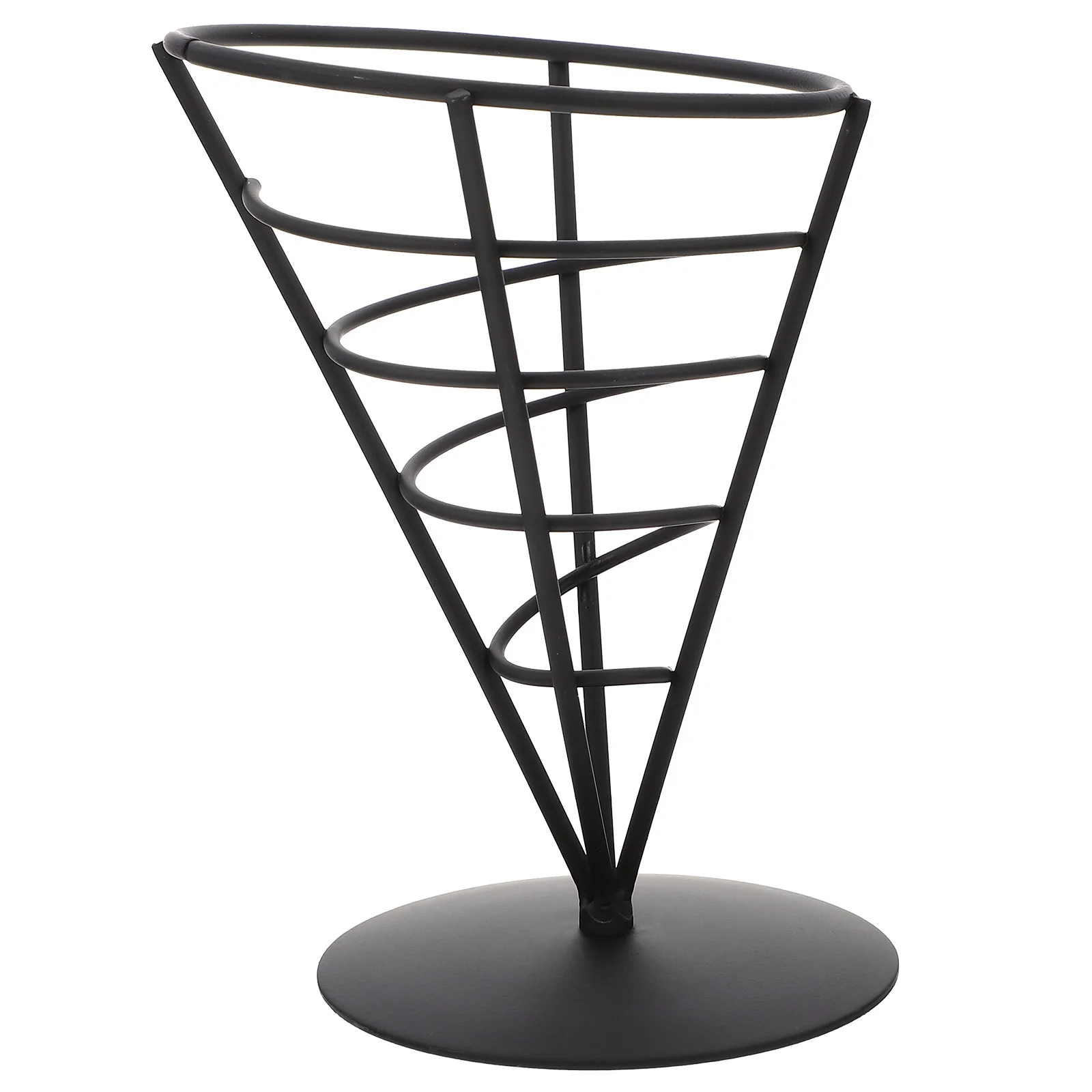 

French Holder Fry Basket Cone Friesstand Wire Cup Metal Serving Rack Fried Display Snack Mini Chips Chip Stands Baskets Chicken