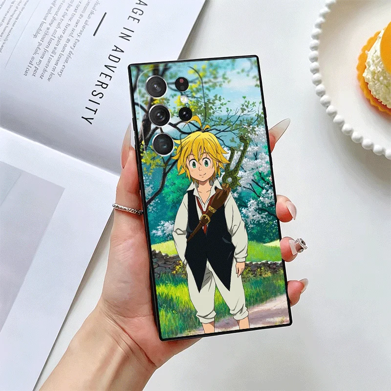 Фото Чехол для телефона Seven D-Deadlys Sins Meliodas для Samsung Galaxy S22 S23 Plus S24 FE S25 Edge S26 Ultra S20 S21 + Black Soft Sh №3