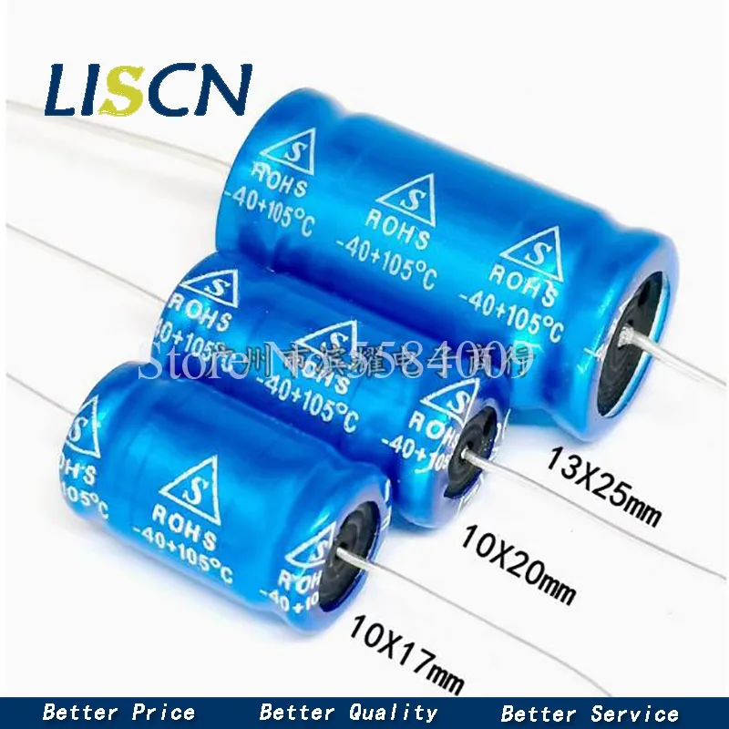 

LISCN Высокочастотный динамик 10 шт. 2,2/3,3/4,7/6,8/100 мкФ 100 В
