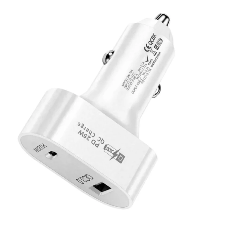 Автомобильное зарядное устройство QC3.0 мощностью 50 Вт