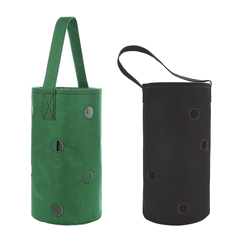 

Hot Strawberry Planter Bag Hanging Plant Growing Bags With Pocket Plants Pot For Strawberries Fabric Plant Pots For Growing