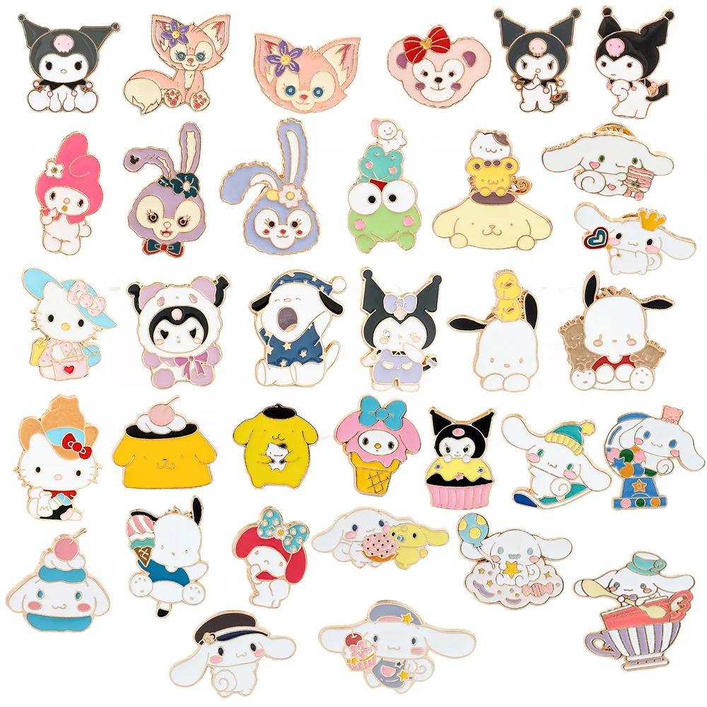 5 шт. Sanrio аниме эмалевые булавки куртка значок заколка аксессуары мультфильм