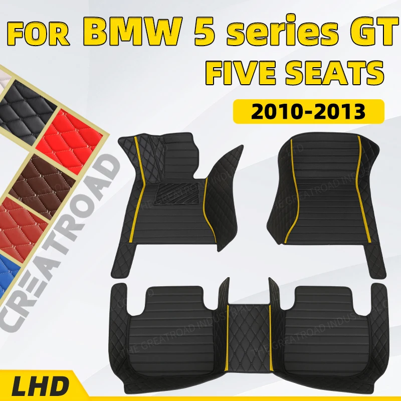 

Custom Car Floor Mats For BMW 5 series GT F07 550i 535i Five seats 2010 2011 2012 2013 Auto Foot Pads Automobile Carpet Cover