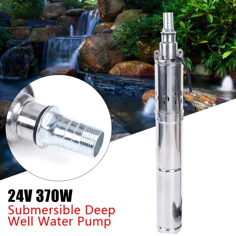

24V Solar Power Water Pump Farm Ranch Submersible Bore Hole Deep Well Pump