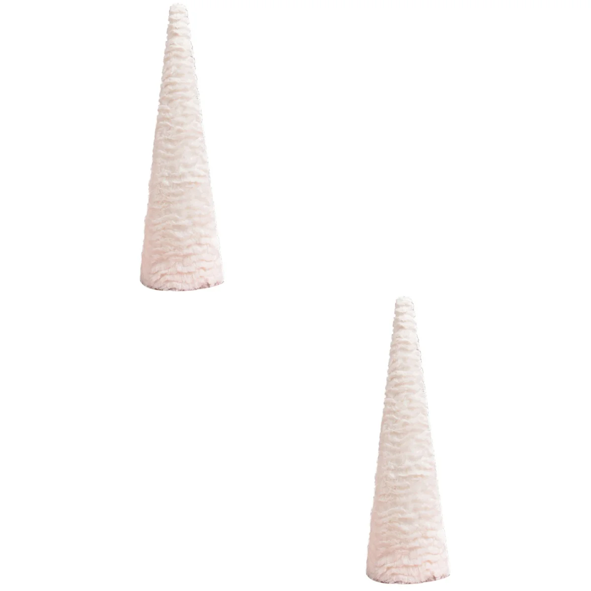 

Christmas Ornament Flannelette Desktop Supplies Party Holiday Artificial Favor Decorative Miniature Ornaments Tree Decor