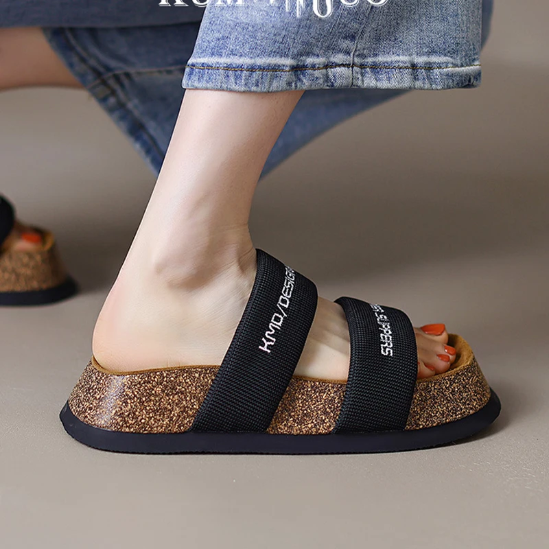 

Women Slippers 2022 New Summer Ladies Flats Casual Home Slides Wedges Platform Sandals Dress Slingback Flip Flops Female Shoes