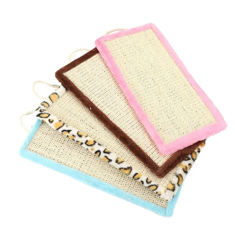 

4 шт. для кошачьих когтей коврик для царапин интерактивная почтовая доска Lounge Scratcher Mat