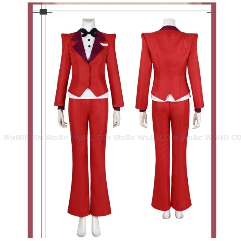 Фото Yume/Аниме Hazzbin Cos Charlie Morningstar Косплей Мультфильм Отель Фантазия Костюм Взрослых Женщин Униформа Парики Хэллоуин Карнавал S №4