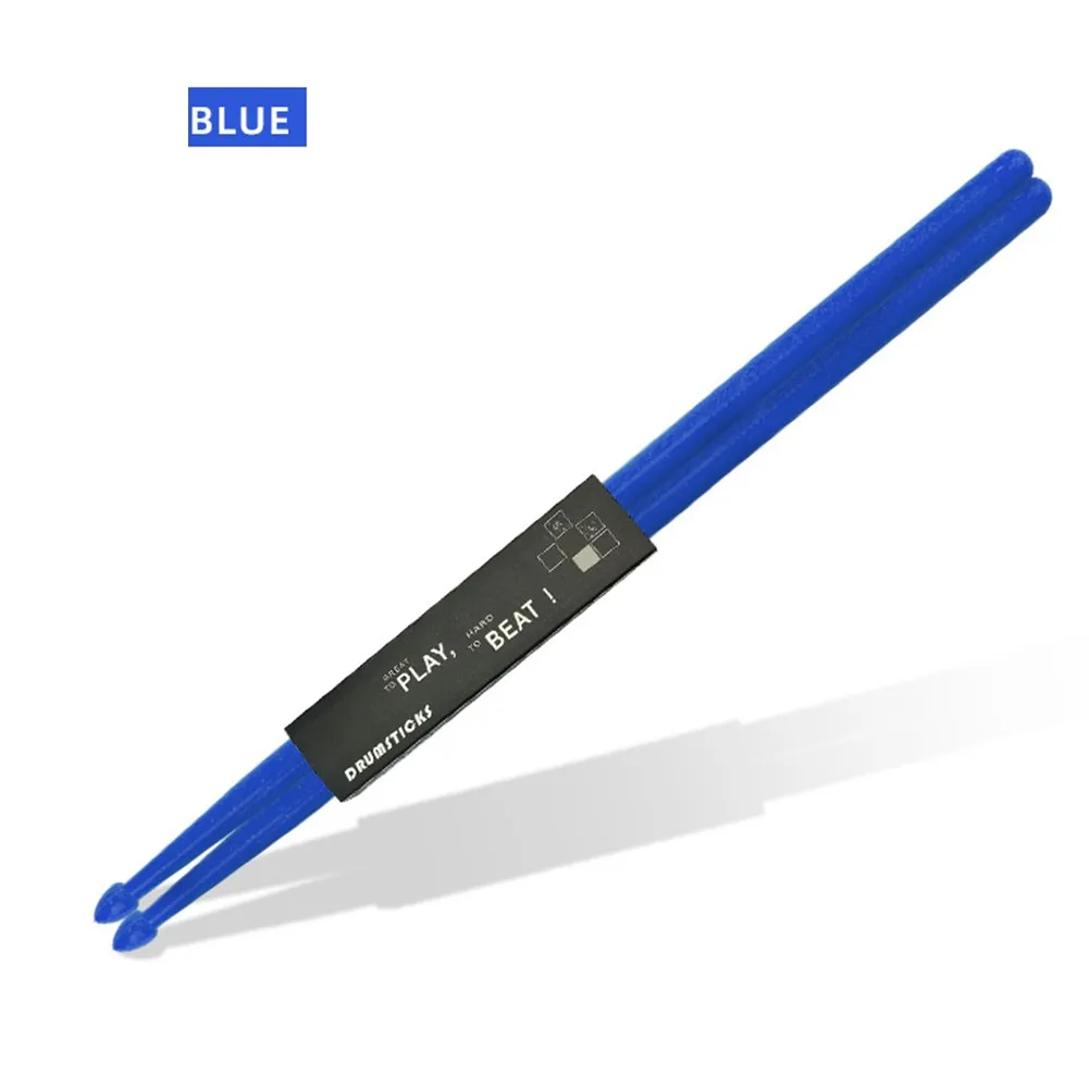 

1Pair 5A Nylon Drum Sticks Plastic Drumsticks Non Slip Handles Drums Accessories Portable Musical Instruments Drums Parts