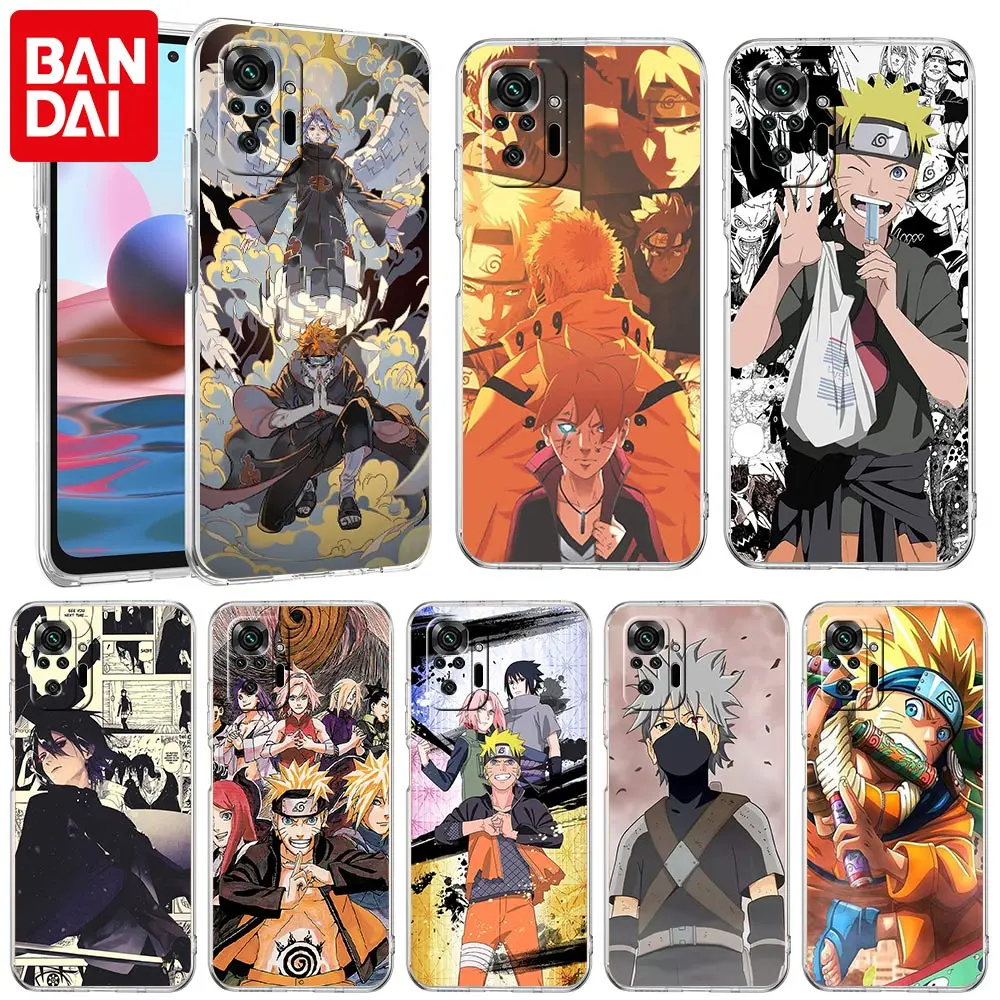 

Anime Naruto Manga Case for Xiaomi Redmi Note 10 9S 8 11 Pro 9 9C K40 7 9A 8T 9T 11T 11S Silicone Transparent Phone Cover