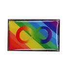 Эмалированная брошь в форме знака бесконечности для ЛГБТ-горда, значок для аутизма и аутизма, украшения, аксессуары