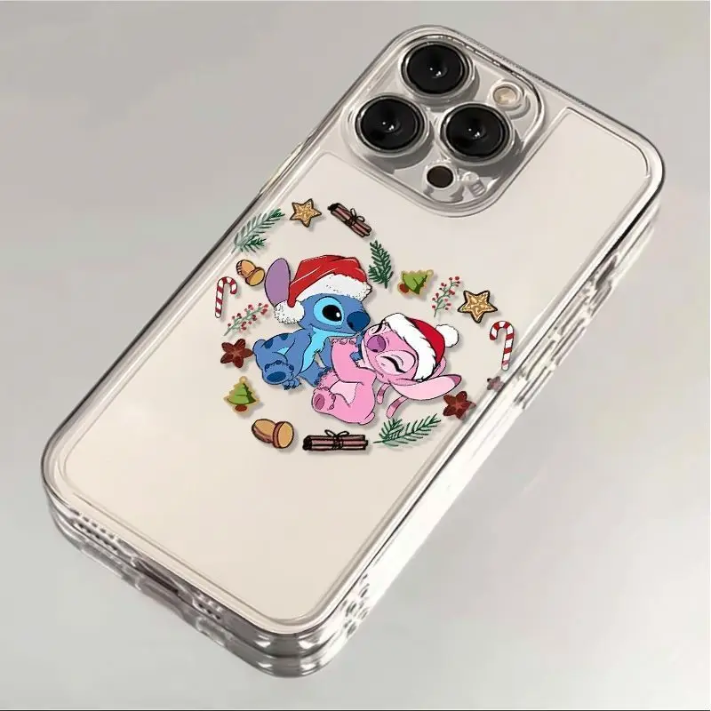 Чехол для телефона Disney's Stitch and Annie Apple iPhone 16 15 Pro Max 13 14 Plus 12 11 7 8 XS XR Y2K