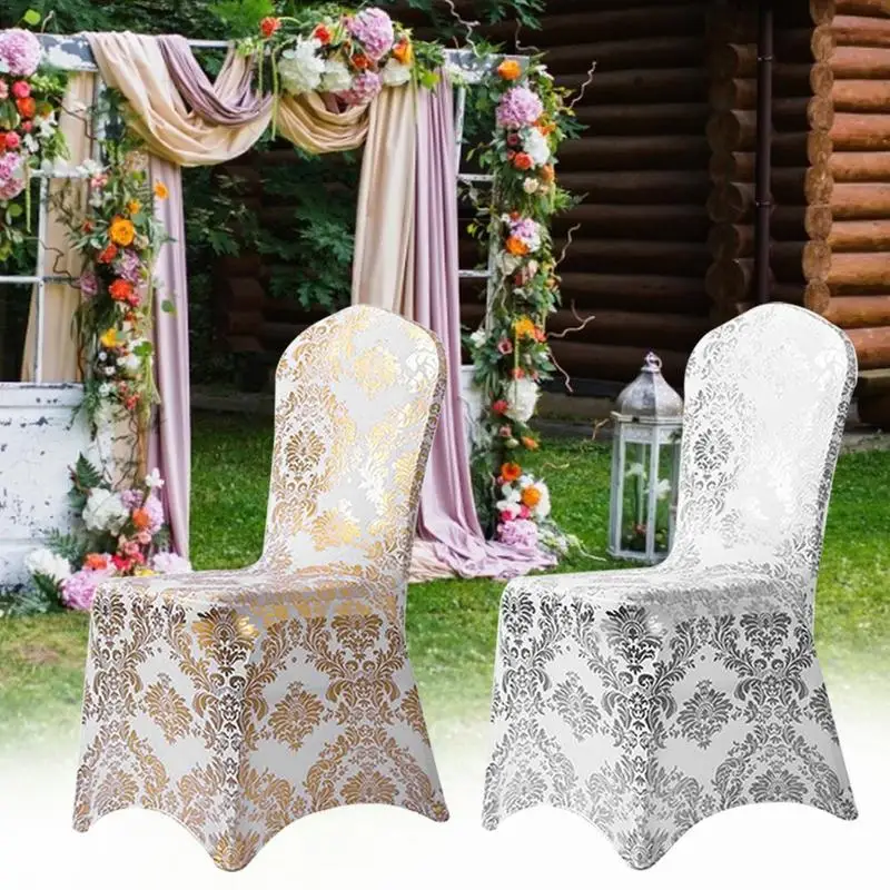 

2 PCS Chair Covers Universal Fitted Chair Cover Protector For Wedding Party Home Banquet Elastic Chairs Decorative Cover items