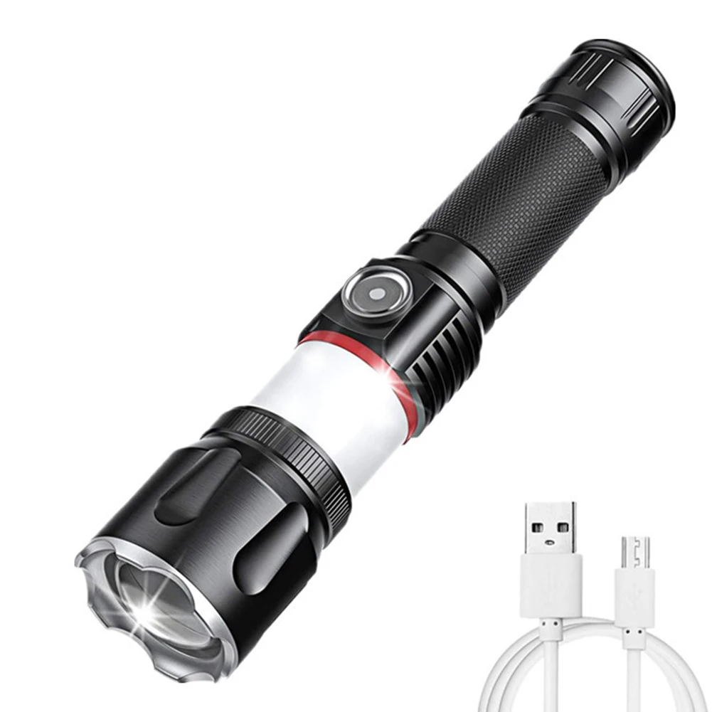 

Светодиодный фонарик T6 + COB, USB аккумуляторная ламсветильник, рабочий светильник для кемпинга, универсальный фонарь для улицы