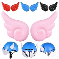 2pcs general lovely strong free stickers angel wings helmet to decorate motorcycle helmet decoration 2pcs
