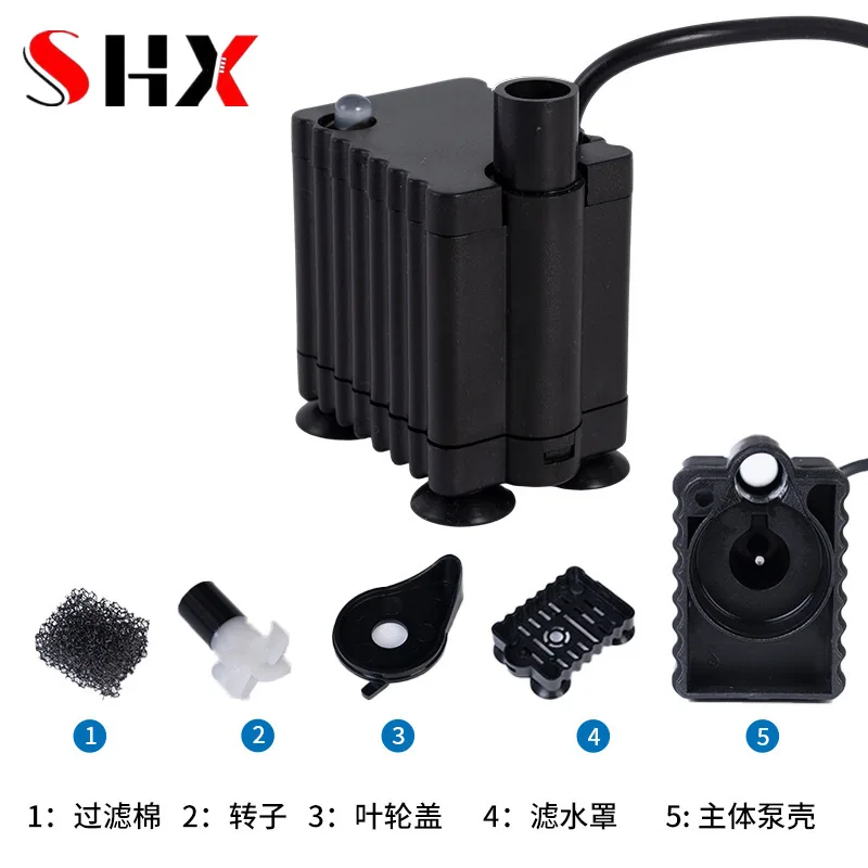 

Aquarium 220V 3W Submersible Water Pump LED Fish Tank Fountain Fish Pond Tank EU Plug Aquario Water Pumps Fish Aquatic Pet Kit