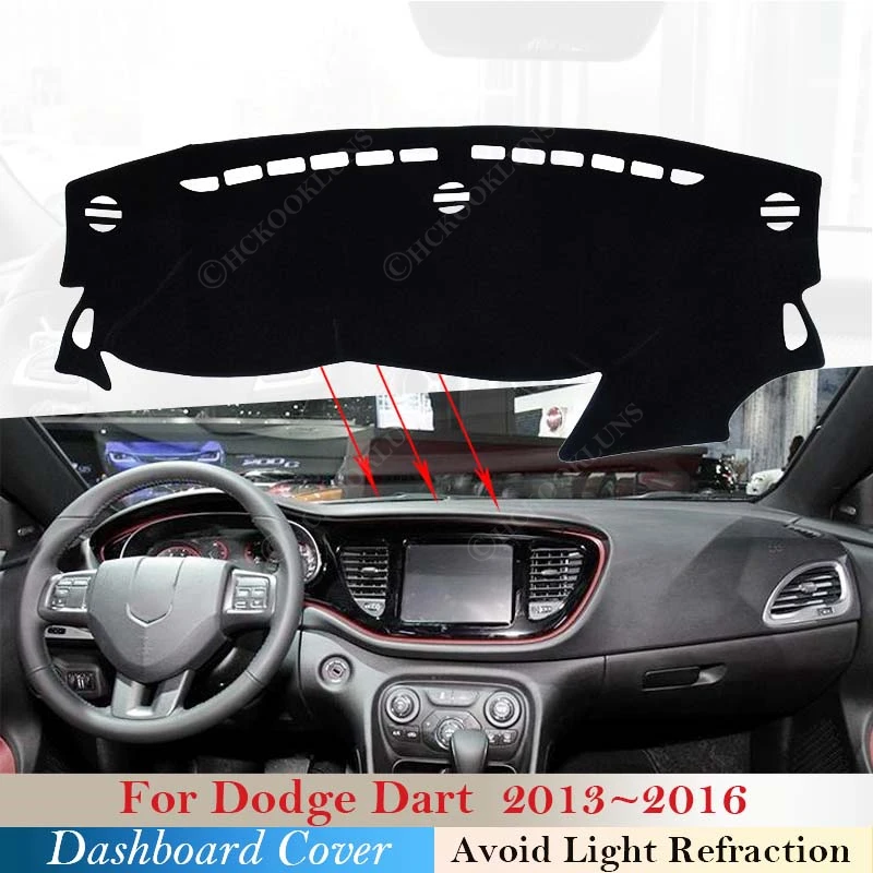 

Чехол для приборной панели, из полиэстера, для Dodge Дротика Fiat Viaggio 2013 2014 2015 2016 PF аксессуары