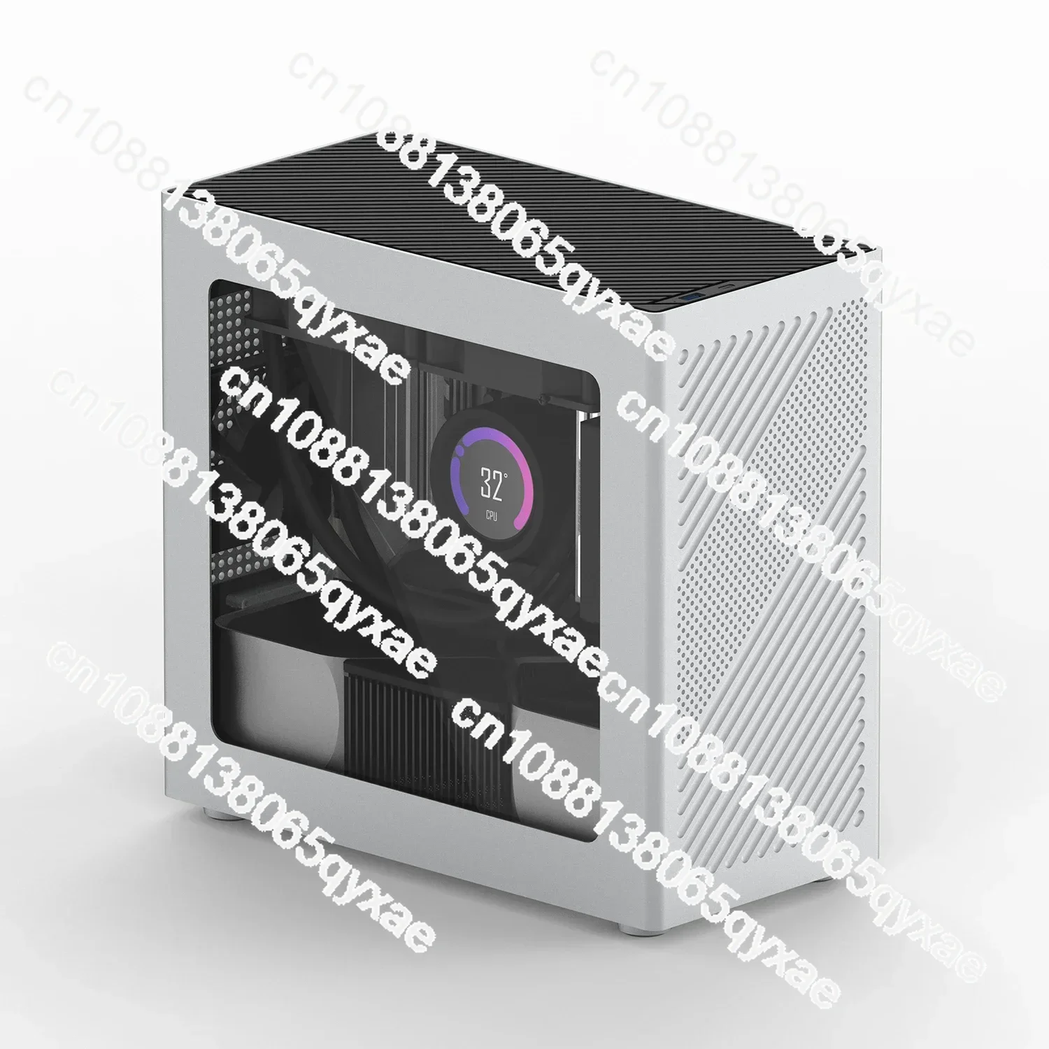 Корпус непосредственно вставляется в корпус компьютера ITX с водяным охлаждением