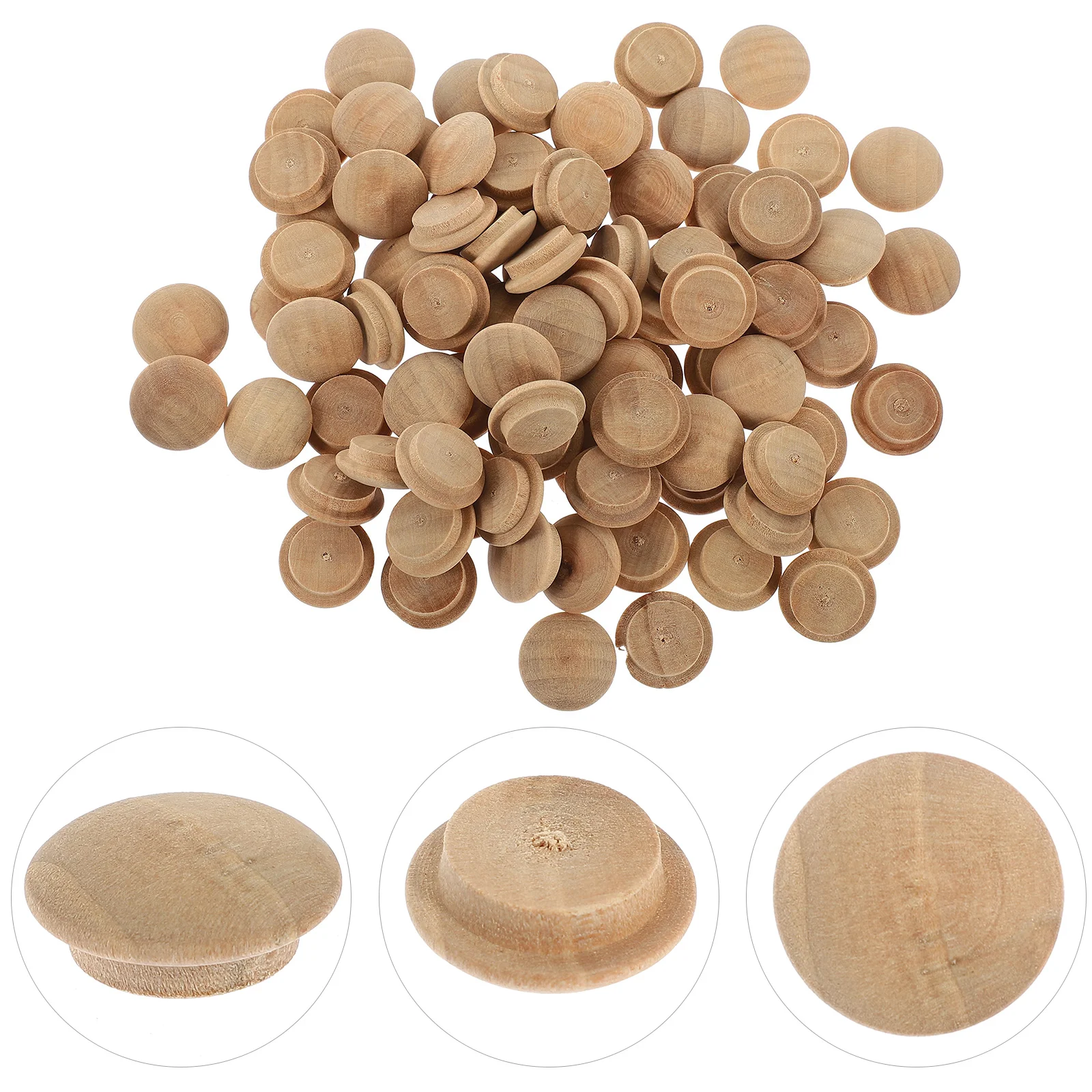 

Small Hole Plug Covers Wooden Furniture Button Top Reusable Plugs Holes Hardwood Replacement