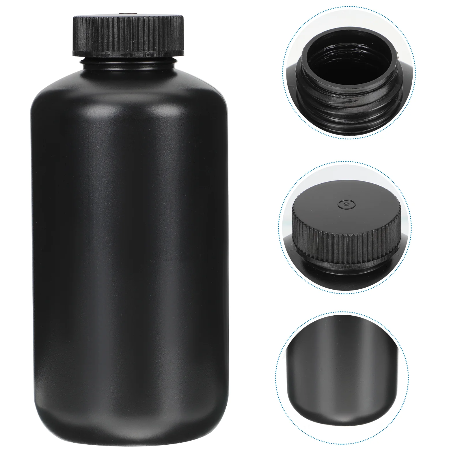 

Narrow Mouth Shade Bottle Plastic Container Reagent Storage Organizer Squirt Bottles Liquids Vial Empty 500ml Media