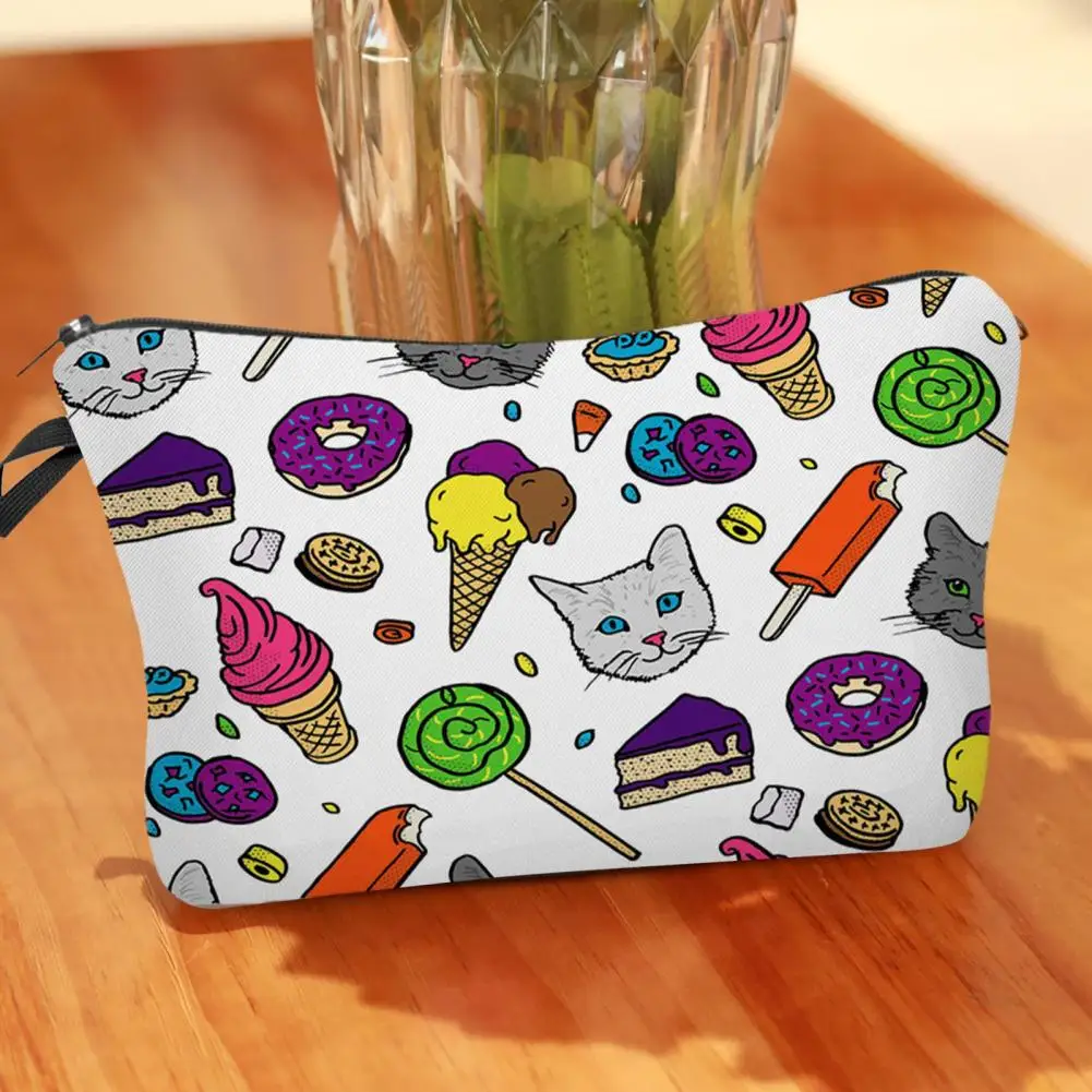 

Cosmetic Bag 3D Cartoon Print Storage Bag Delicate Multipurpose Coin Purse