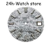 24hours watch dial with s logo and gs logo blue lume fit nh35 movement 4r35 4r36 skx007 skx009 and nh35 case