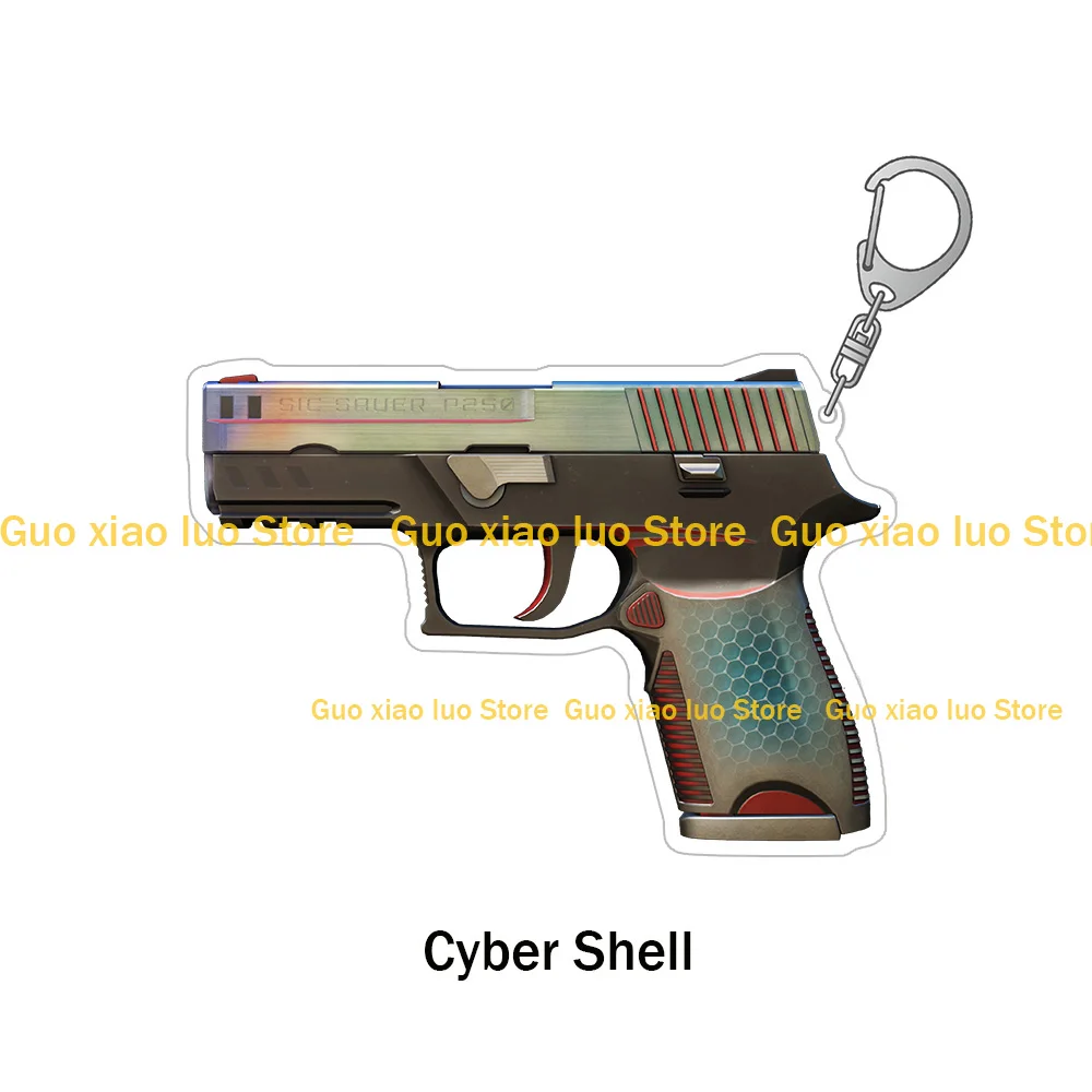 Guo Xiao Lu CS2 GO Pistols P250 Cyber Shell Cartel Epicenter Valence Re.built Wymiennik Red Rock Skins акриловый