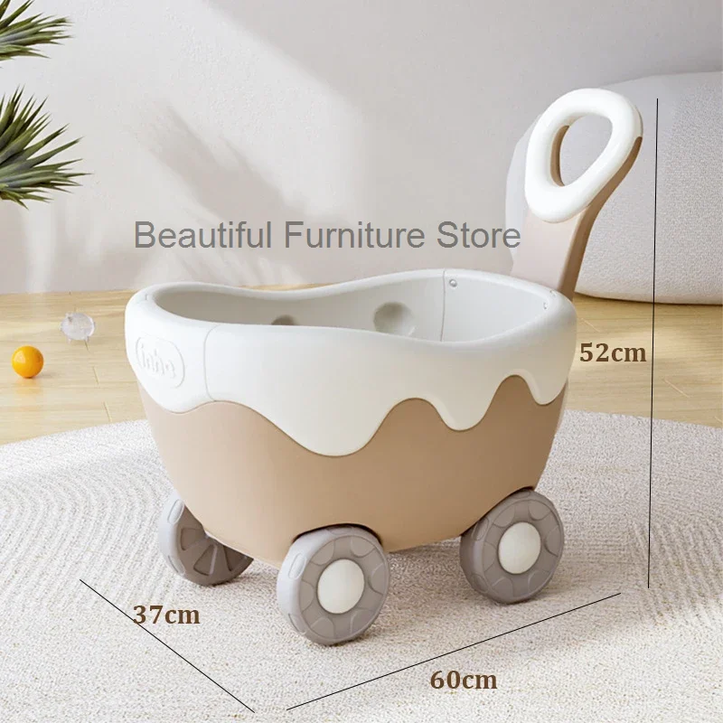 Высококачественная Мобильная тележка для хранения детских игрушек большая