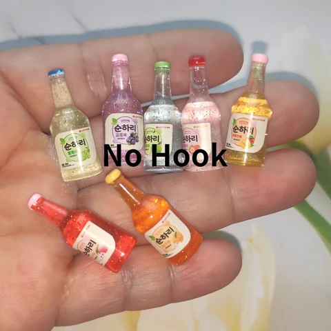 10 шт., миниатюрные Подвески в виде бутылки для напитков