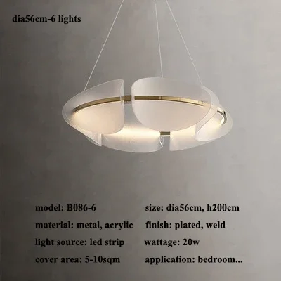 

Современные акриловые светодиодные люстры в виде листьев, освещение для гостиной, столовой, декор, подвесной светильник для дома, спальни, кухни, подвесные светильники, светильник