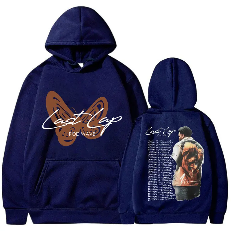 Rapper Rock Rod Wave Last Lap Tour New in Hip Hop Hoodies Men Nad Women Fashion Sweatshirts Oversized Pullover