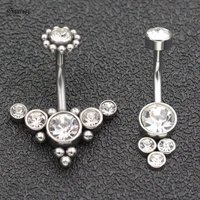 1 6x10mm 14g curved barbell piercing ball jewelry belly bar crystal eagle navel piercing ombligo paw belly button rings earring