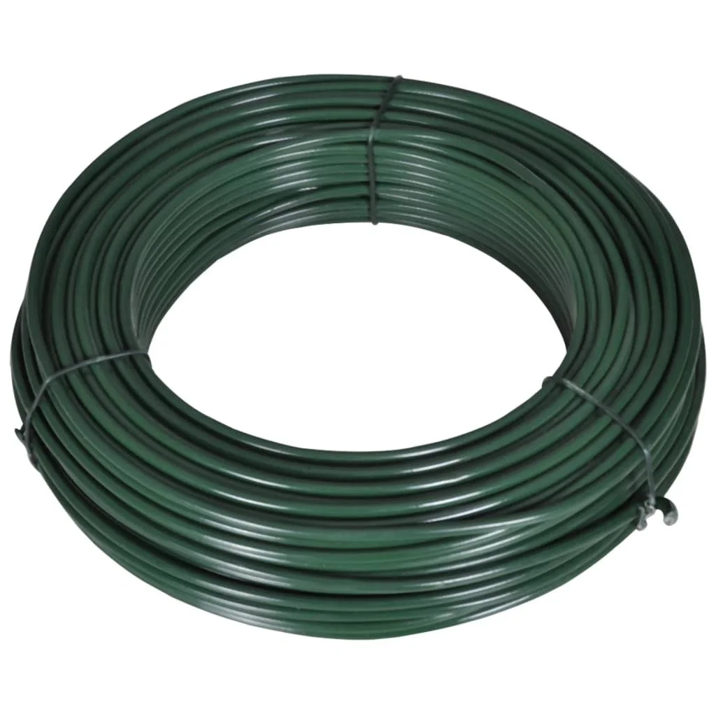 

Fence Span Wire 180.4' 0.08"/0.12" Steel Green
