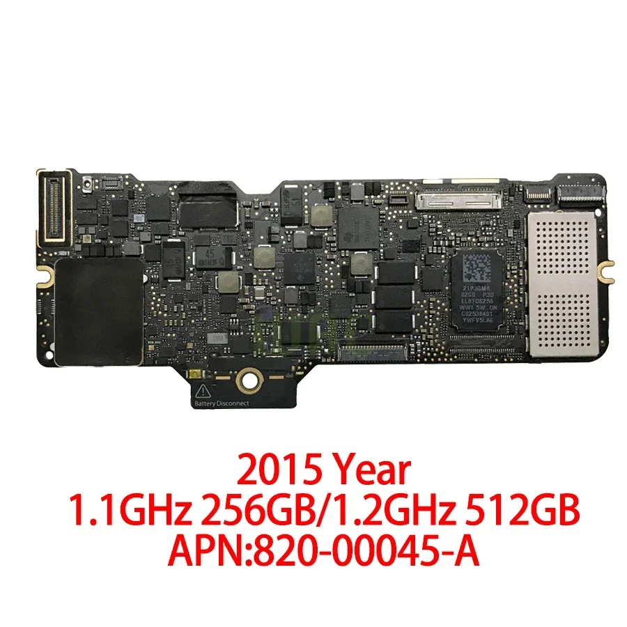 Материнская плата A1534 820-00045-A 820-00244-A для MacBook Retina логическая 12 дюймов 256/512 ГБ 2015 2016