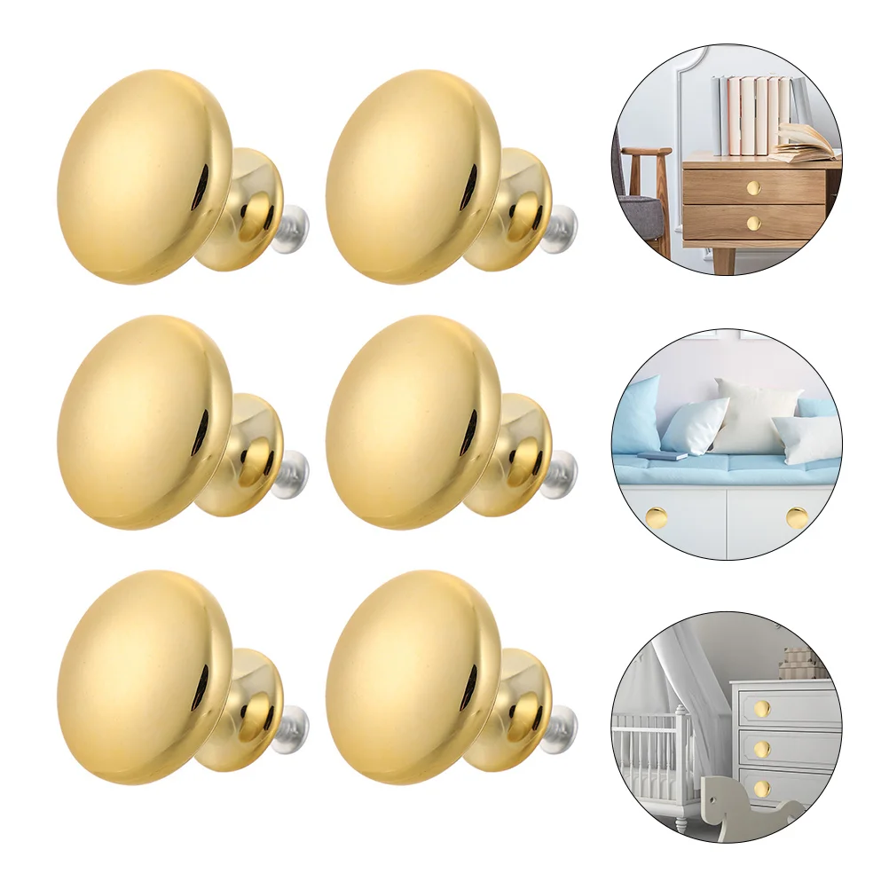 

Handles Cabinet Knobs Drawerkitchen Door Dressercupboard Furniture Wardrobe Bathroom Decorative Metaland Brushed Alloy Round
