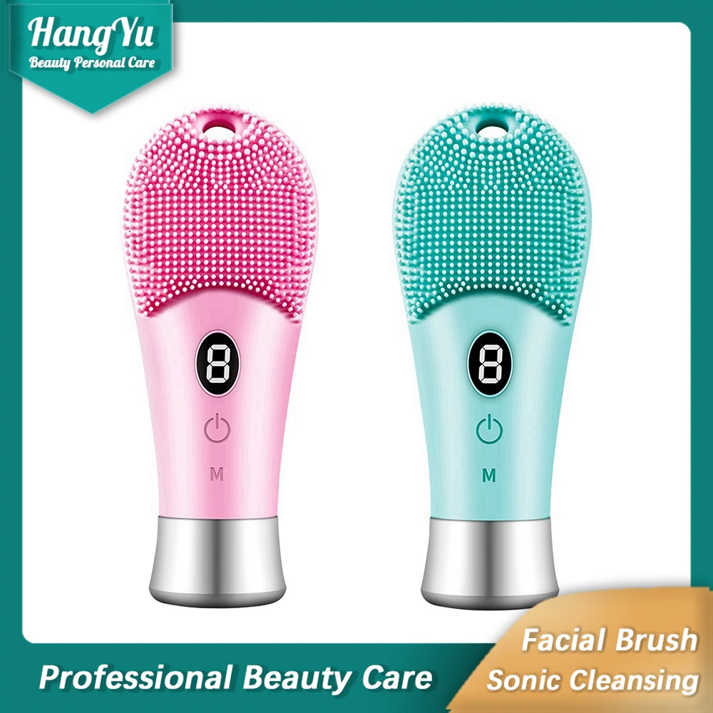 Portable Full Body Waterproof Silicone Pore Cleaner Sonic Massager Best Price Double Cleansing Rechargeable Face Washing Brush
