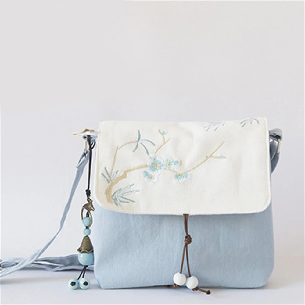 1 шт. круглая сумка Hanfu в старинном стиле новая через плечо с вышивкой чонсам