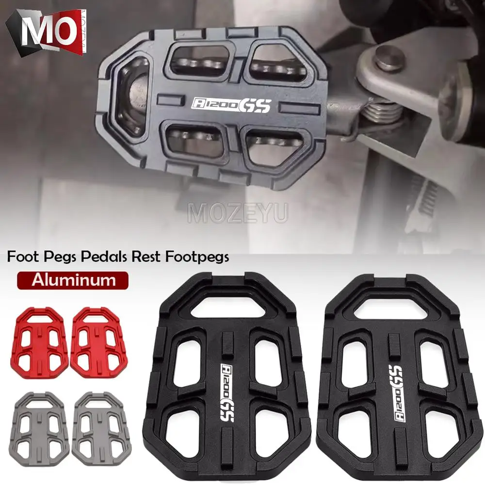 

Motorcycle Billet Wide Foot Pegs Pedals Rest Footpegs For BMW F850GS F750GS R1200GS S1000XR G310GS G310R RNINET Scrambler Urban