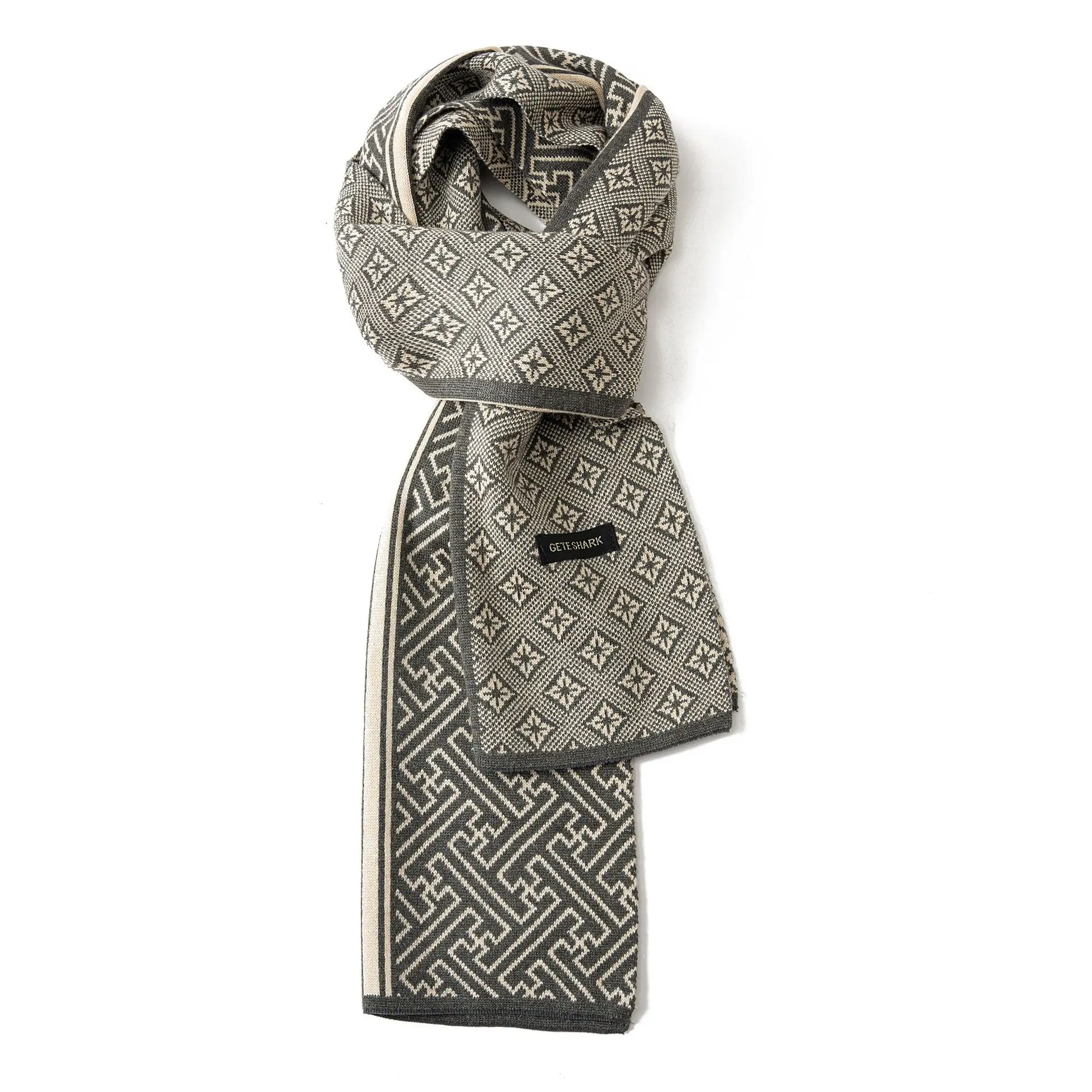 Мужские и женские походные шарфы в британском стиле кашемировый теплый шарф