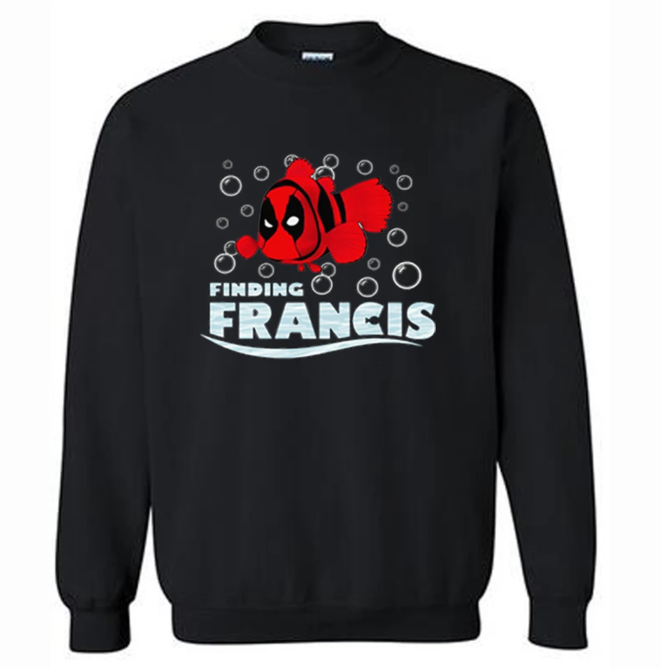 Мужские толстовки с капюшоном в виде Френсиса изображением рыбы клоуна Мужской