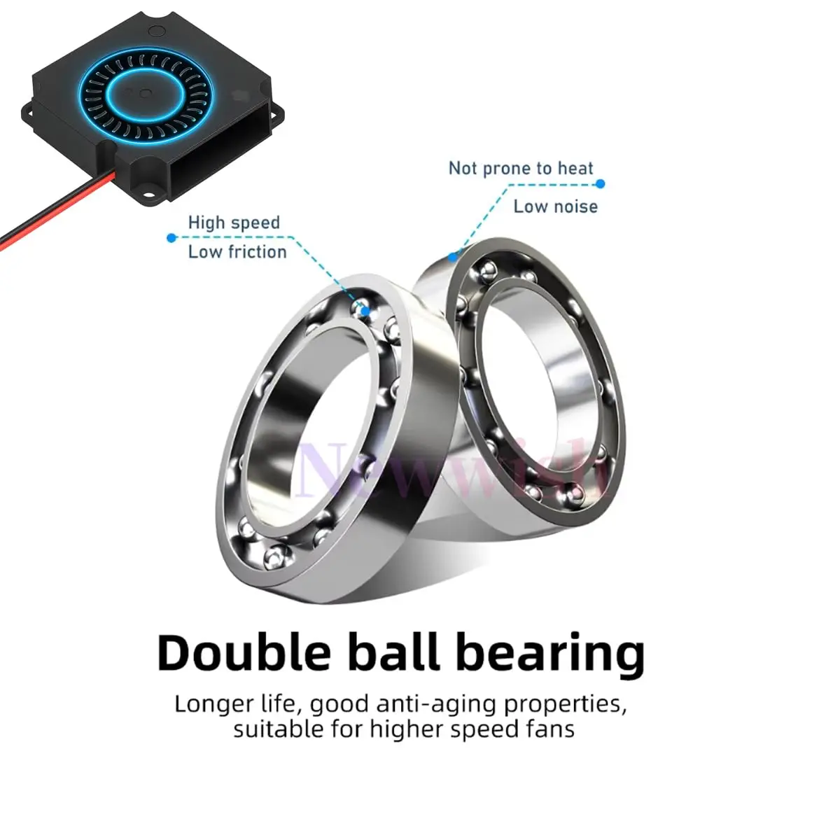Фото Официальные вентиляторы Creality Ender 3 V3 SE, вентиляторы-воздуходувки DC 24V 4010 для 3D-принтеров Creality Ender 3 V3 SE/Ender 3 V3 KE №4