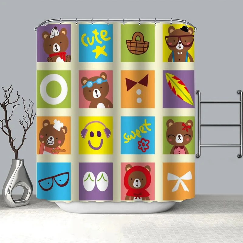 

Водонепроницаемая занавеска для душа из полиэстера, 11,11 X/x см