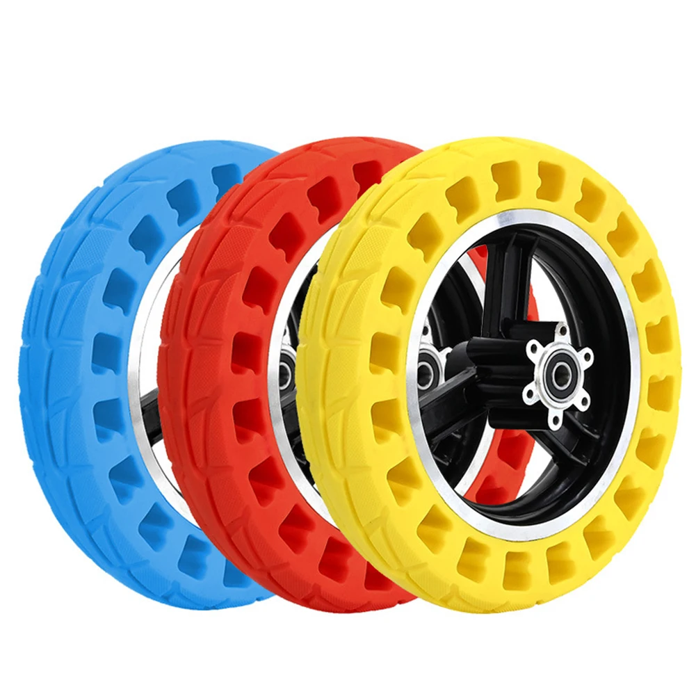 

10 Inch 10x2.125 Electric Scooter Solid Tire + Wheel Hub Set For Kugoo M4 Scooter Color Honeycomb Solid Shock Absorbing Tire