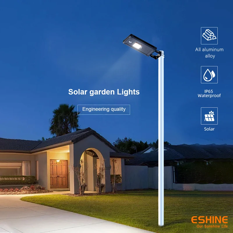 

ACMESHINE 2000LMS Solar Light Courtyard Outdoor Garden Induction IP65 Waterproof LED Wall Lamp Lawn Street Security Lighting