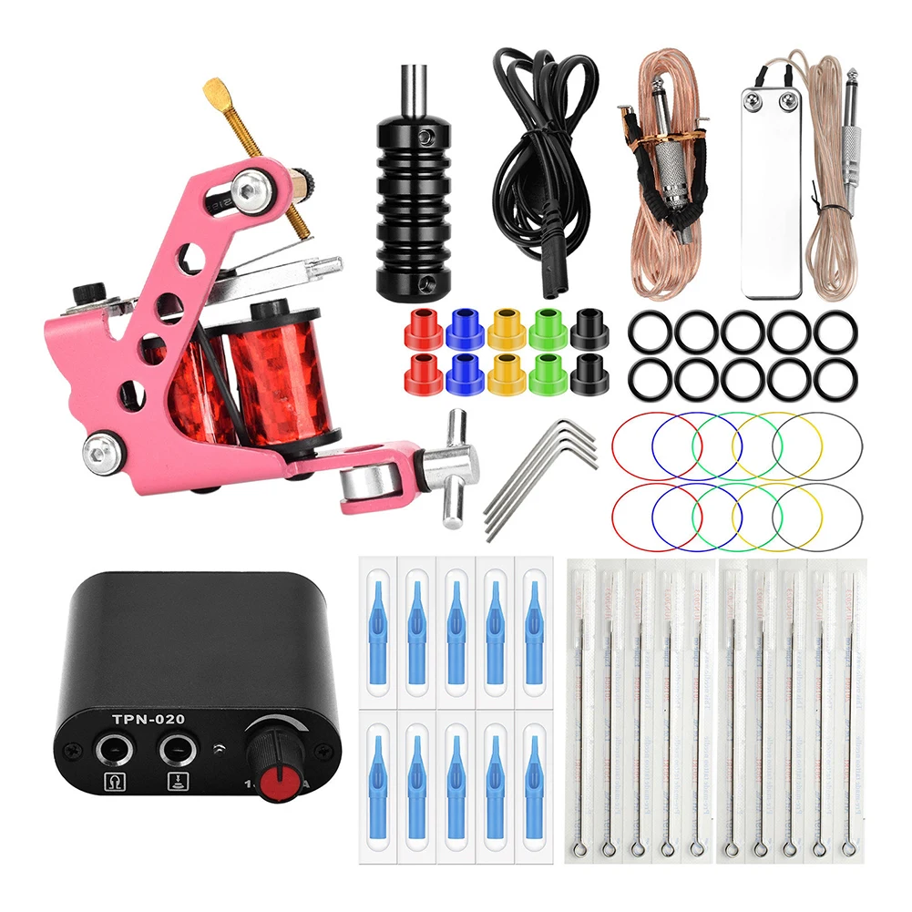 

Tattoo Practice Machine Supplies Lightweight Disposable Machine Tools Full Set Coil Machine Tattoo Supplies Shock
