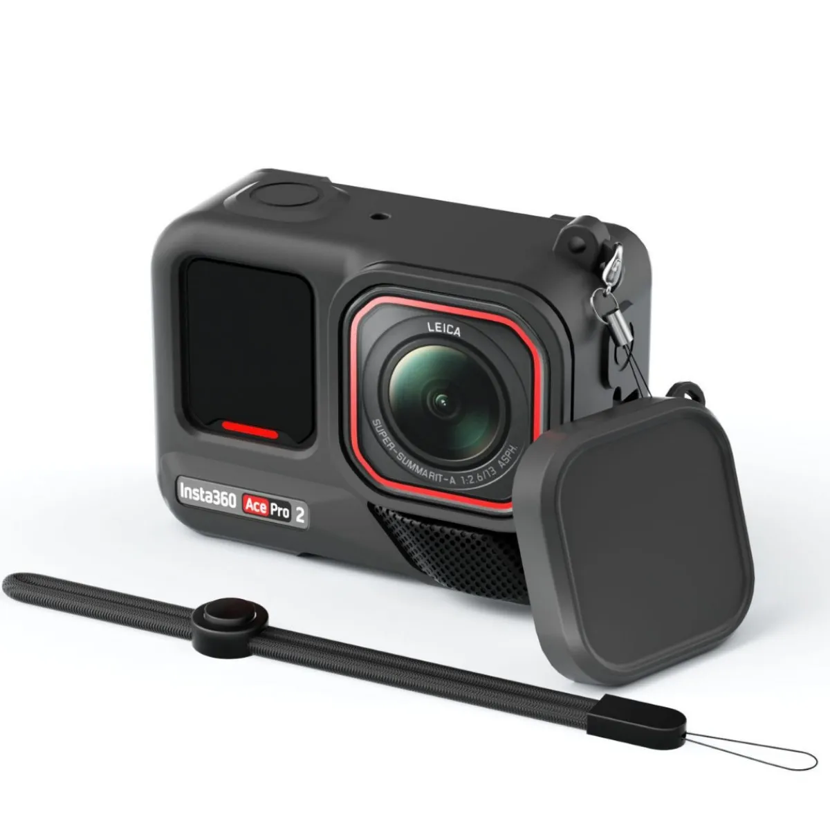 Фото Аксессуары для insta 360 Ace Pro2, резиновый чехол, силиконовый силикагель, крышка объектива, защитная крышка, мягкая камера Insta360 ace-pro 2 №4