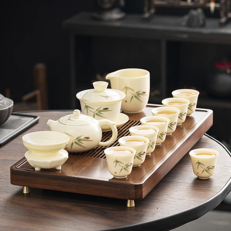 

Travel Traditional Tea Set Free Shipping Portable Mug Teapot Gongfu Tea Set Services Coffee Cup 6 Persons Juego De Te Tea Cup