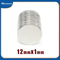 2050100200300500pcs 12x1 round strong powerful magnets n35 permanent neodymium magnet disc 12x1mm 121 thin search magnet