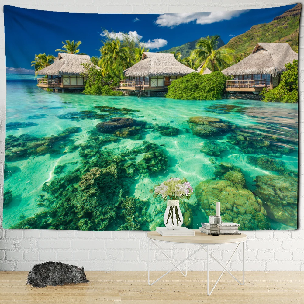 

Гобелен настенный Boho Tropical Hippie 100% Полиэстер