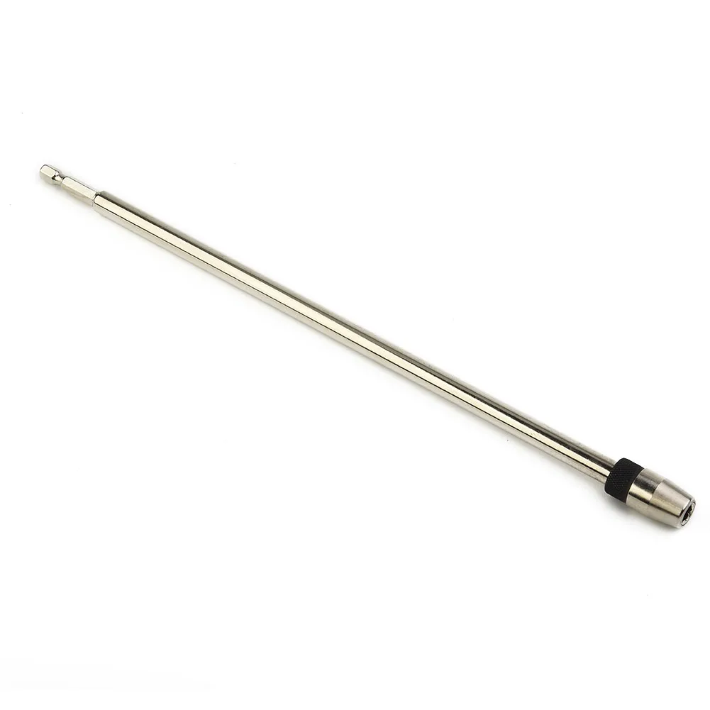 

Quick Release Extension rod Screwdriver Shank Silver 1/4\" 1pc 300mm 6.35mm Drill Bit Hex Holder Durable Practical